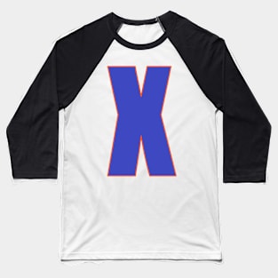 Brave in Blue: X's Defining edge Baseball T-Shirt